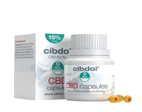 Cibdol Gélové kapsule 15% CBD, 1500 mg CBD, 60 kapsúl