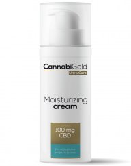 CannabiGold Crema hidratante para pieles secas CBD 100 mg, 50 ml