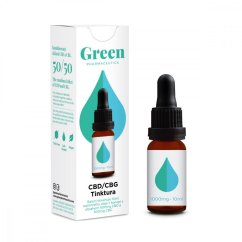 Green Pharmaceutics CBG/CBD Cồn gốc - 10%, 500/500 mg, 10ml