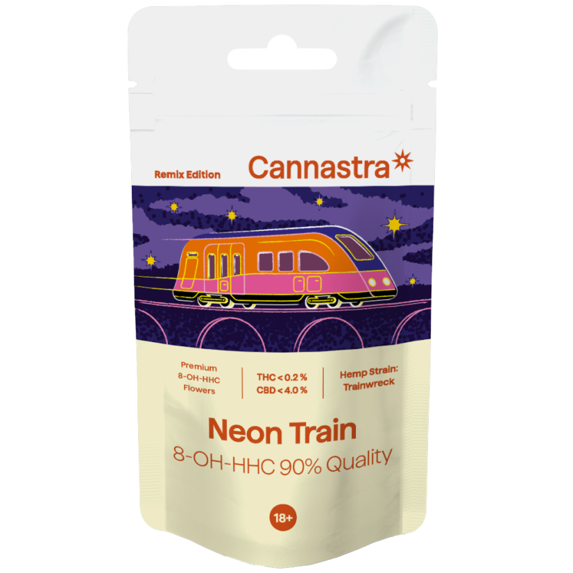 Cannastra Tàu Neon Hoa 8-OH-HHC 90% chất lượng, 1 g - 100 g