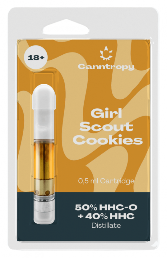 Canntropy HHC-mengcartridge Scout-koekjes voor meisjes, 50 % HHC-O, 40 % HHC, 0,5 ml