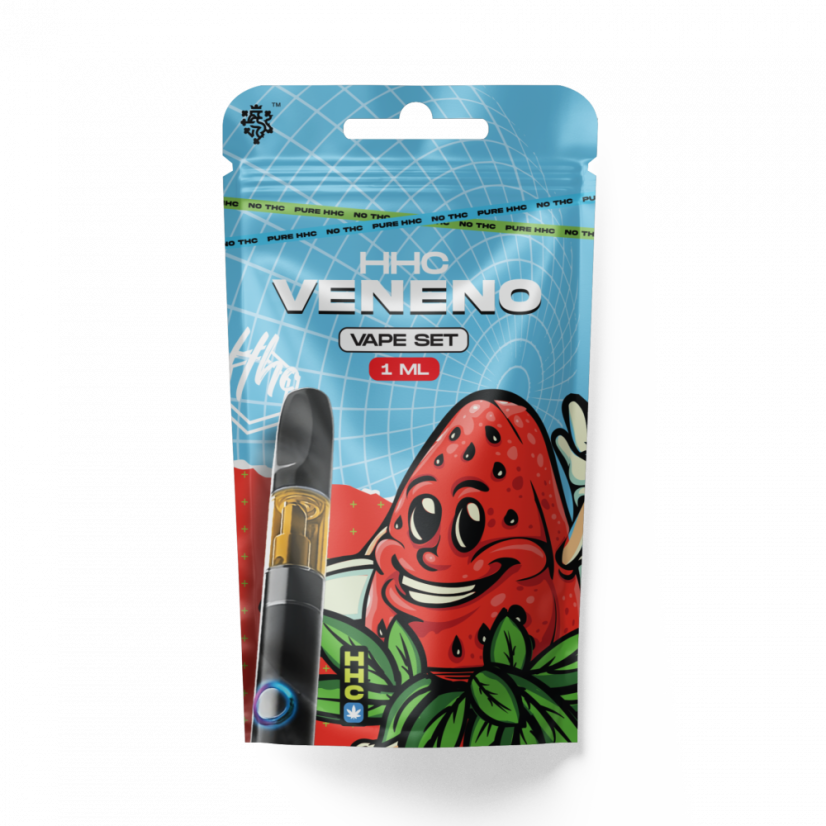 Czech CBD HHC Bộ Pin + Hộp mực Veneno, 94 %, 1 Jr.