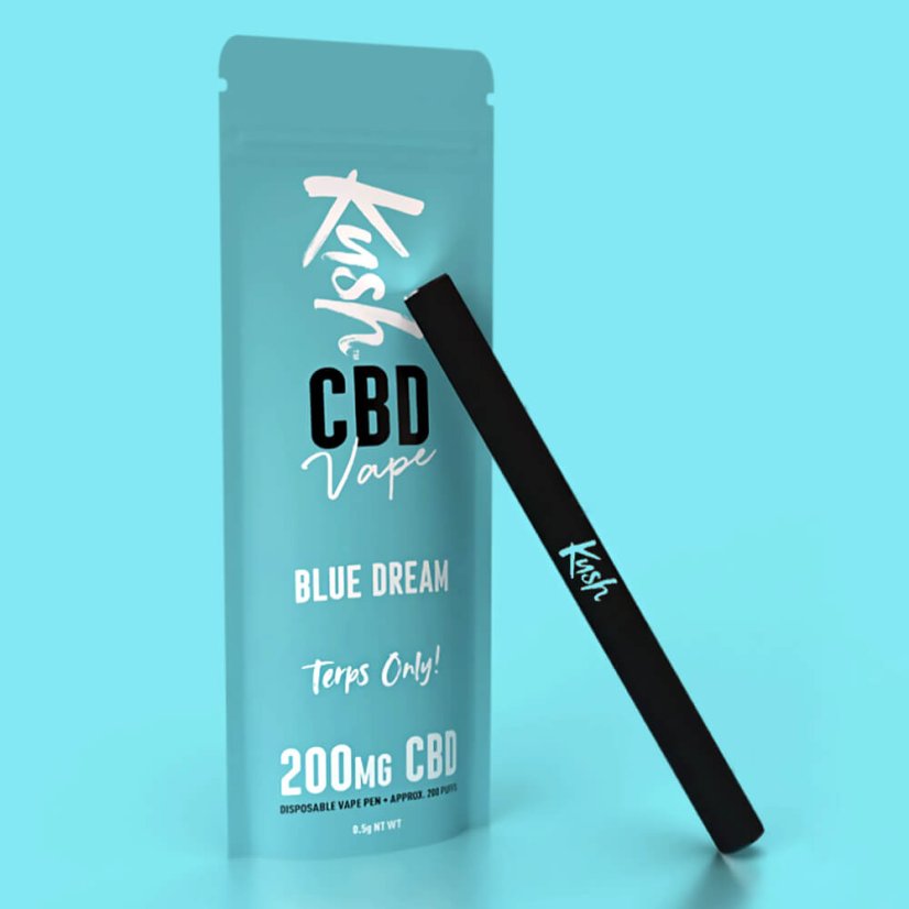 Kush Vape CBD Vape Pen Blue Dream 2.0, 200 mg CBD - Displaydoos 10 stuks