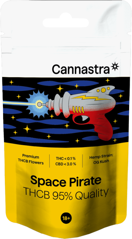 Cannastra THCB Flower Space Pirate, calidad THCB 95%, 1g - 100 g