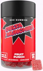 Delta Munchies Fruit Punch HHC Gummies, 625 mg, 25 pcs