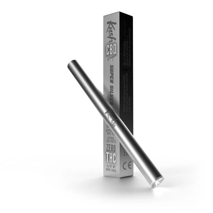 Kush Vape CBD Vaporizer Pen, Super Silver Haze, 200 mg CBD - 20 stk / öskju