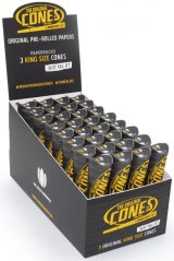 The Original Cones, Koniler Orijinal King Size 3x Kağıt Paketi Teşhir 32 adet