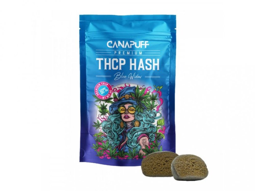 CanaPuff THCp Hash Blue Widow, 60% THCp, 1 g - 5 g