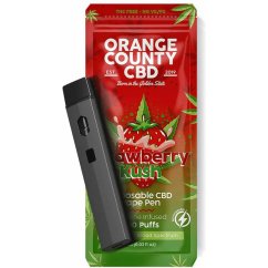 Orange County CBD Pluma vaporizador Strawberry Kush, 600 mg de CBD, 1 ml