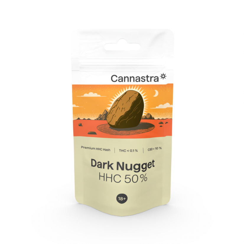 Cannastra HHC Hash de pepita oscura 50 %, 1 g - 100 g