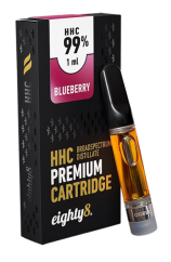 Eighty8 HHC კარტრიჯი Blueberry - 99% HHC, 1 მლ