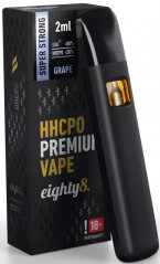 Eighty8 Caneta Vape HHCPO Uva Premium Super Forte, 20% HHCPO, 2 ml