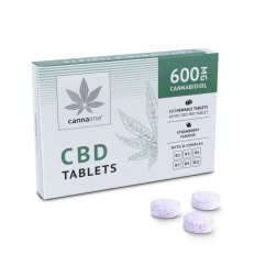 Cannaline Tabletas de CBD con complejo B, 600 mg de CBD, 10 x 60 mg