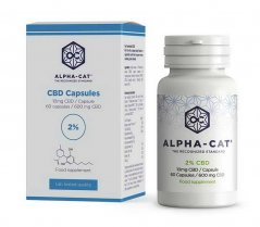 Cápsulas Alpha-CAT Hemp CBD 60x20mg, 1200 mg
