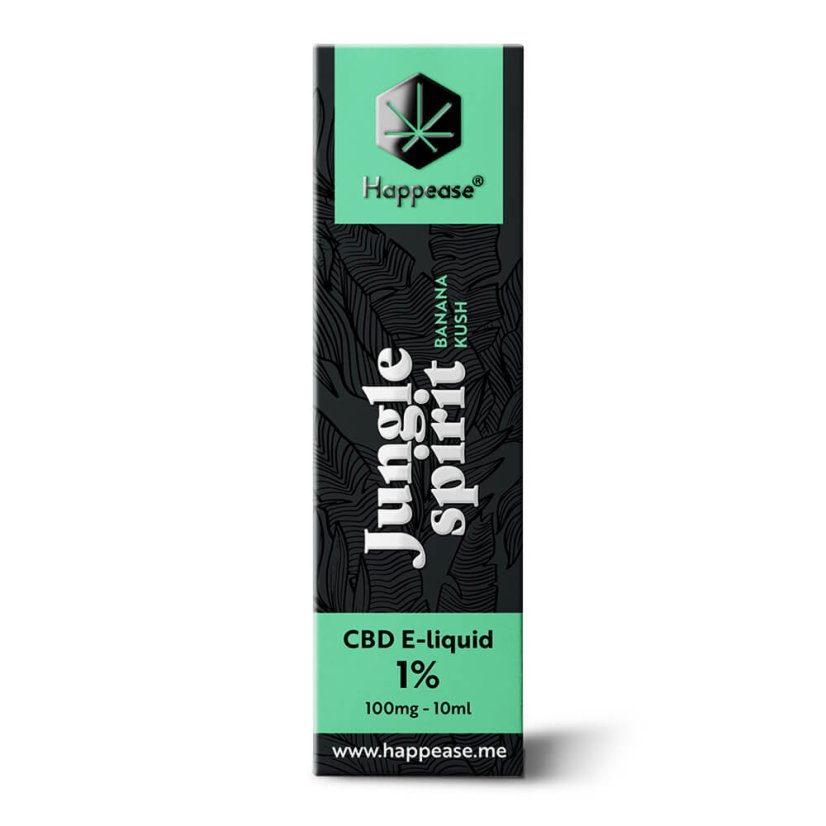Happease CBD skystas džiunglių spiritas, 1% CBD, 100 mg, 10 ml