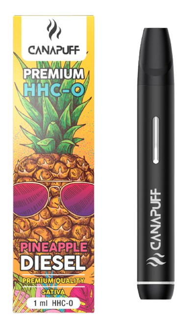 CanaPuff Ananas Diesel 96% HHC-O - Kertakäyttöinen, 1 ml