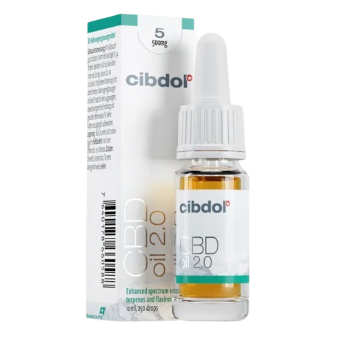 Cibdol CBD масло 2.0 5 %, 500 мг, 10 молодший