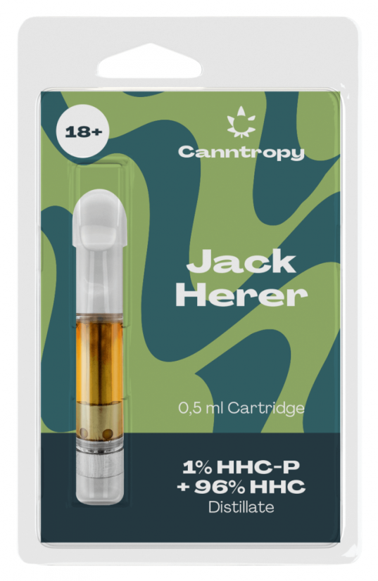 Canntropy HHC blöndunarhylki Jack Herer, 1% HHC-P, 96% HHC, 0,5ml