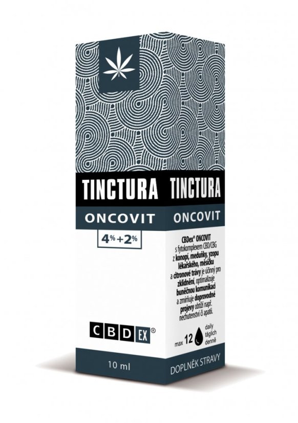 CBDex Tinktūra Oncovit 4%+2% 10ml