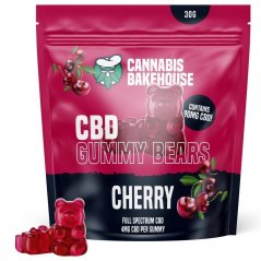 Cannabis Bakehouse Gume cu fructe CBD - Cireașă, 30g, 22 buc X 4 mg CBD