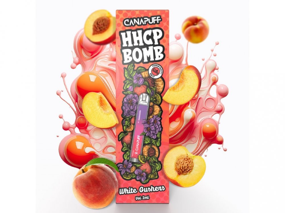 CanaPuff HHCP Vape Pen BOMB White Gushers, 0,8 g HHCP, 2 ml