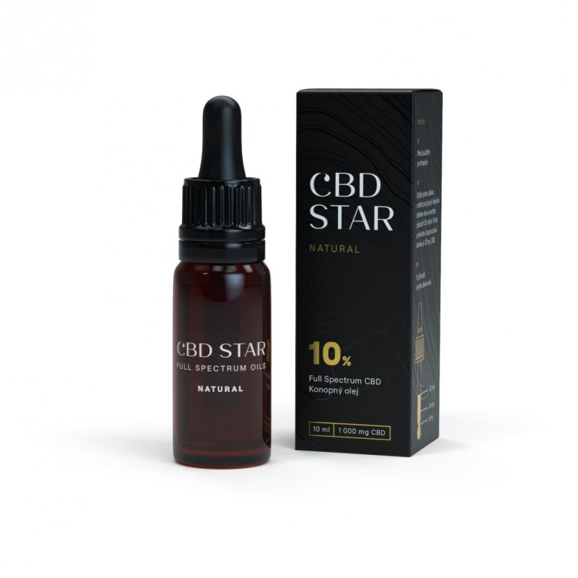 CBD Star Hennep CBD-olie NATUURLIJK 10%, 10 ml, 1000 mg