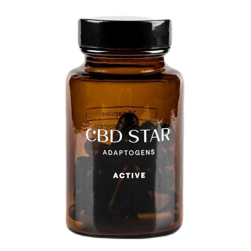CBD Star Cogumelos medicinais com CBD - Adaptógenos ativos, 30 cápsulas