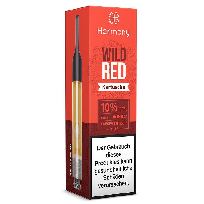 Harmony CBD toll - Wild Strawberry Cartridge - 100 mg CBD, 1 ml