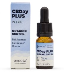 *Enecta CBDay Plus Milde Full Spectrum CBD-olie 5%, 500 mg, 10 ml