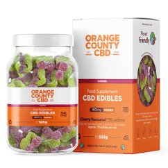 Orange County CBD Gomas Cerejas, 70 peças, 4800 mg CDB, 525 G