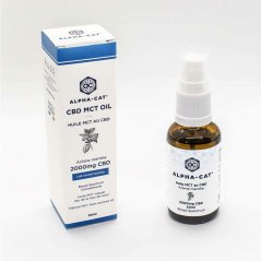 Alpha-CAT CBD Olio di cocco spray con menta, 20%, 2000 mg, 30 ml