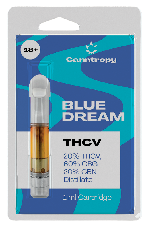 Canntropy Cartucho THCV Sonho Azul - 20 % THCV, 60 % CBG, 20 % CBN, 1 Júnior