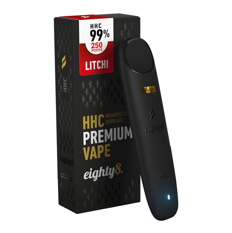 Eighty8 HHC Vape Lichia, 99% HHC, 0,5 ml