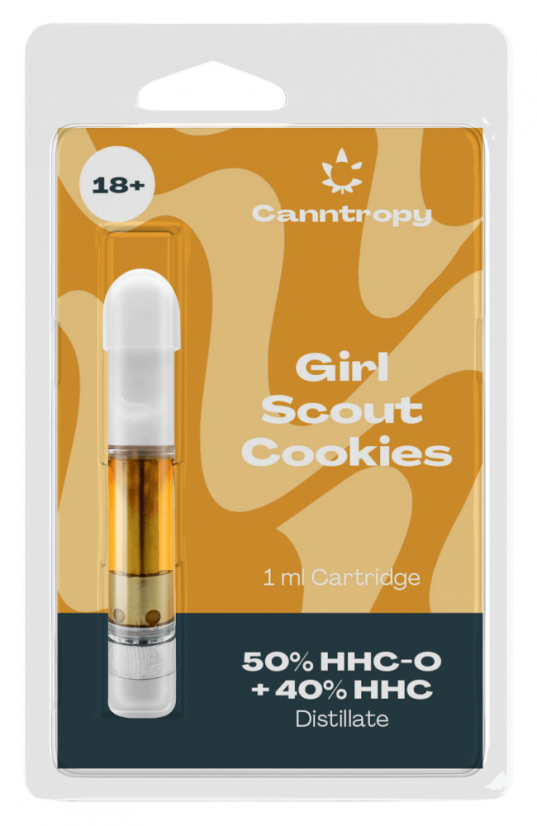 Canntropy Cartuș de amestec HHC Prajituri Girl Scout, 50 % HHC-O, 40 % HHC, 1 ml