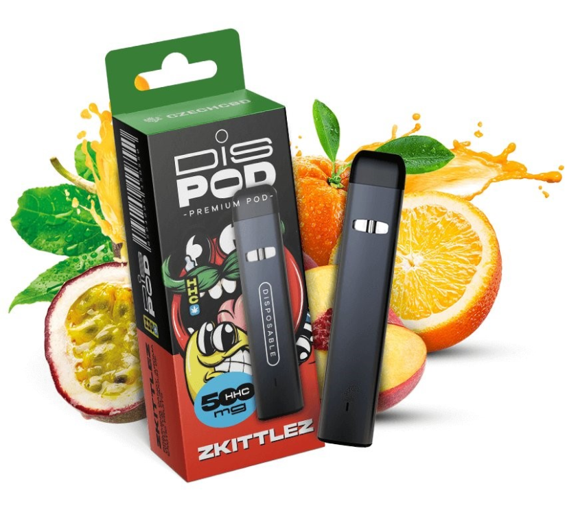 Czech CBD HHC Vape Pen disPOD Zkittles 500 mg, 0,5 ml