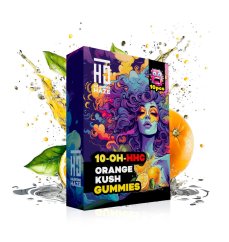 Heavens Haze 10-OH-HHC Gummies Jeruk Kush, 10 pcs