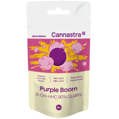 Cannastra 8-OH-HHC Flower Purple Boom 90% kvaliteet, 1 g - 100 g