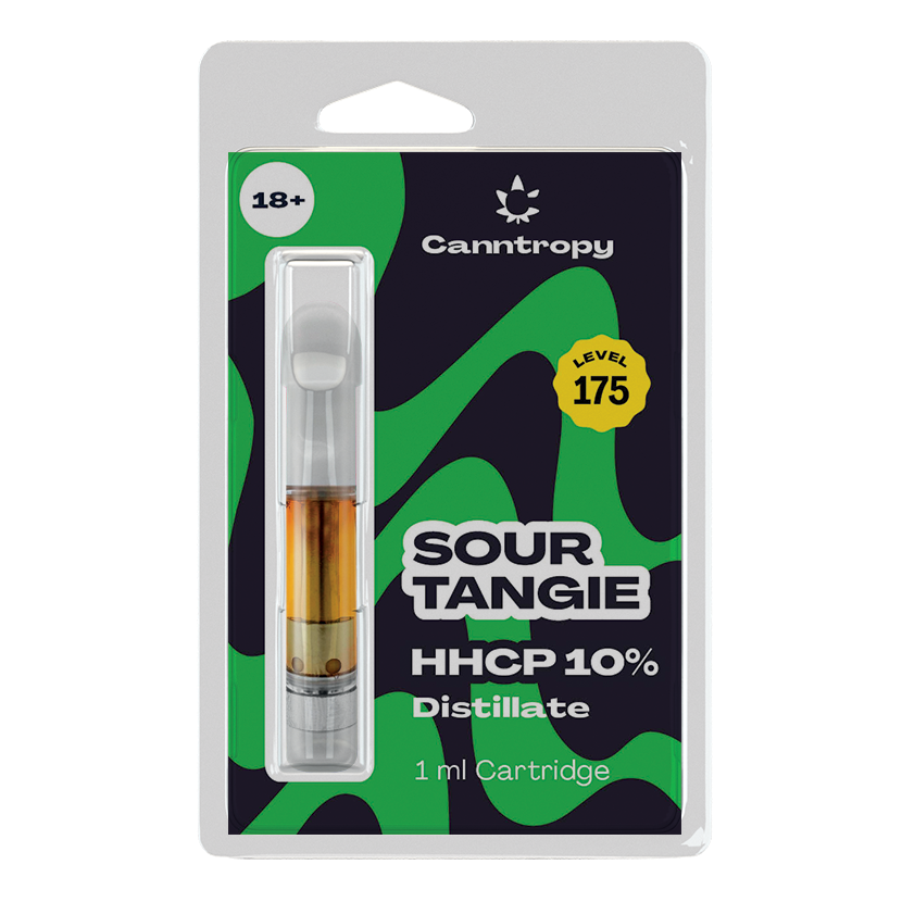 Canntropy HHCP Cartridge Sour Tangie - 10 % HHCP, 85 % CBD, 1 ml