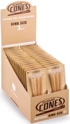 The Original Cones, Conuri Natural King Size 3x Blister Display 32 buc