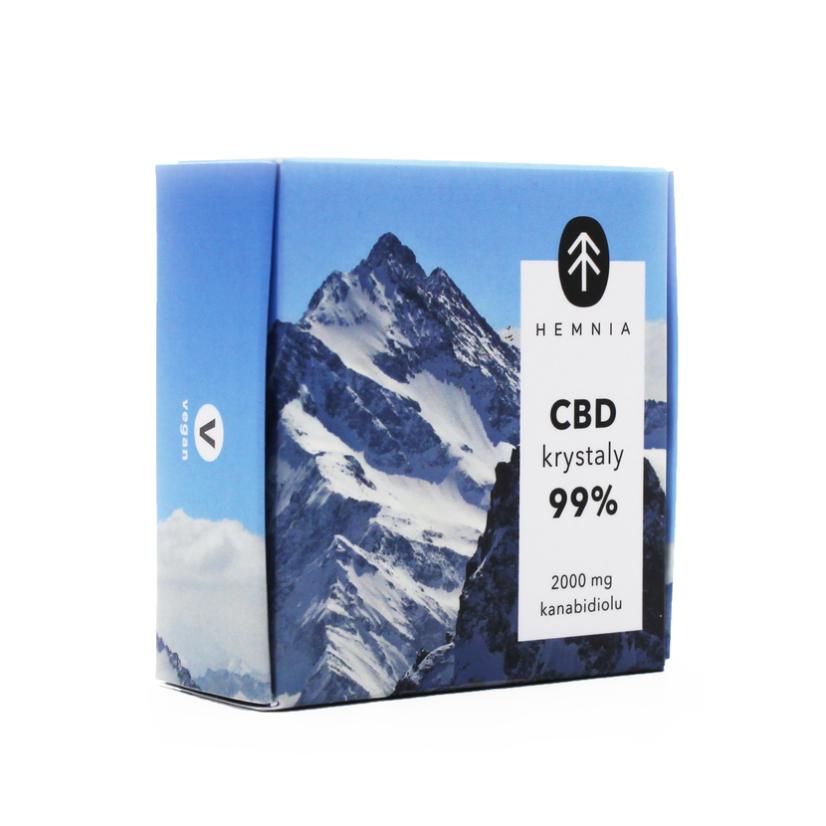 Hemnia CBD-hennepkristallen 99%, 2000 mg CBD, 2 gram