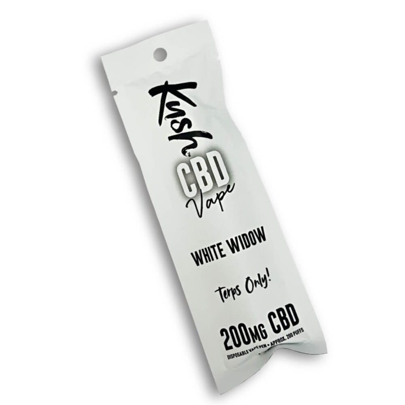 Kush Vape CBD Vape Pen White Widow 2.0, 200 mg CBD - Cutie de afișare 10 buc