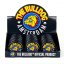 Bulldog オリジナル ブラック プラスチック グラインダー - 3 パーツ、12 個/ディスプレイ
