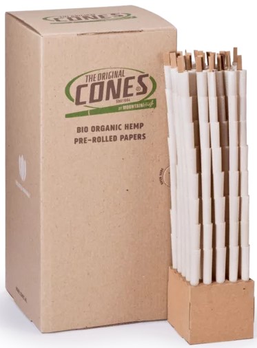 The Original Cones, Cones Bio Organic Hemp Small De Luxe Bulk Box 800 pcs