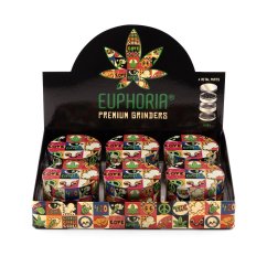 Euphoria Metallslipar Groovy 63 mm, 4 stycken - Display Box med 6 stycken