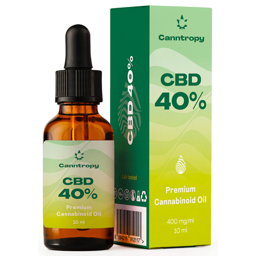 Canntropy CBD Premium Cannabinoïdeolie - 40% CBD, 400 mg/ml, 10 ml