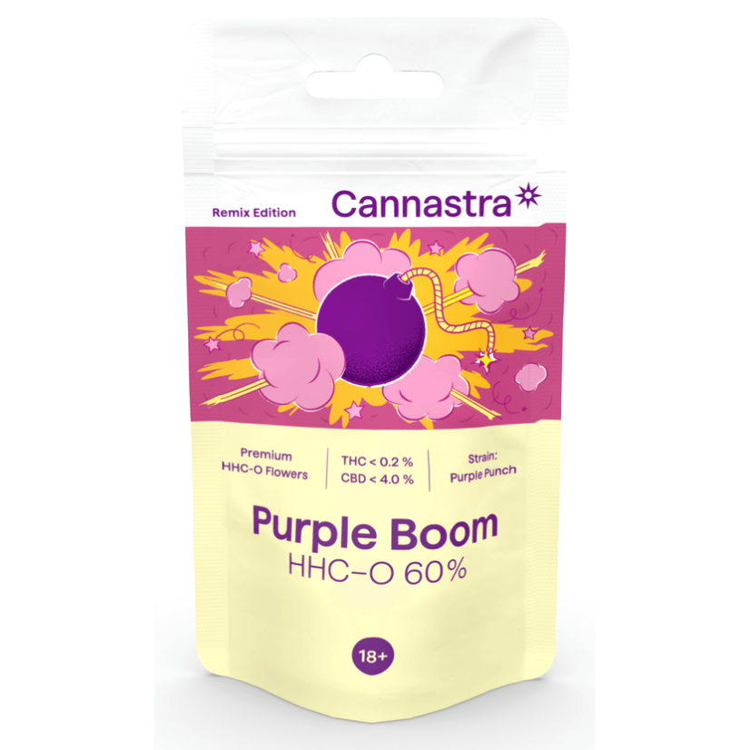 Cannastra HHC-O λουλούδι Purple Boom 60%, 1g - 100g