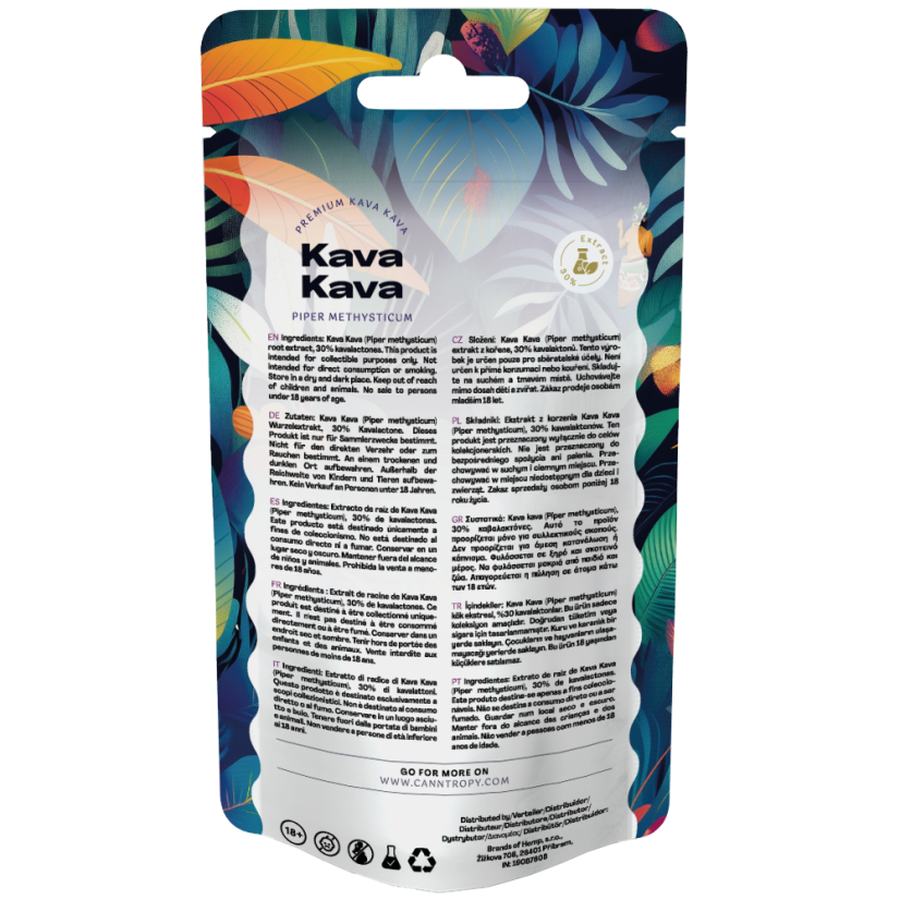 Canntropy Extract de rădăcină Kava Kava (Piper methysticum) 30% Kavalactones, 5g - 100g