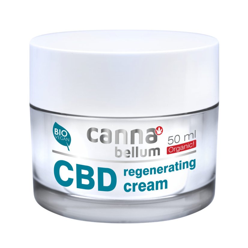 Cannabellum Creme facial regenerador CBD, 50 ml - embalagem de 10 peças