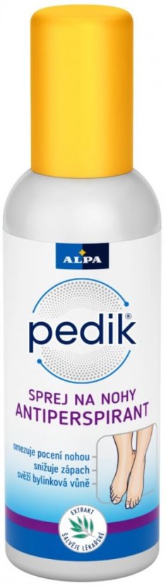 Alpa Pedik spray anti-transpirant pour les pieds 150 ml, paquet de 12 pièces