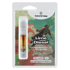 Canntropy Cartucho 10-OH-HHCP Lime Diesel, 10-OH-HHCP qualidade 94%, 1ml
